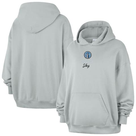 Women's Nike  Gray Chicago Sky Studio Fleece Hoodie