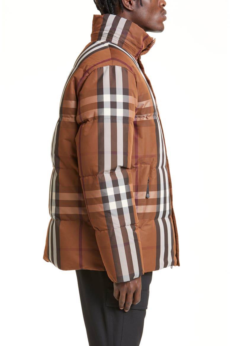 Digby Reversible Check Puffer Jacket, Alternate, color, DARK BIRCH BROWN IP
