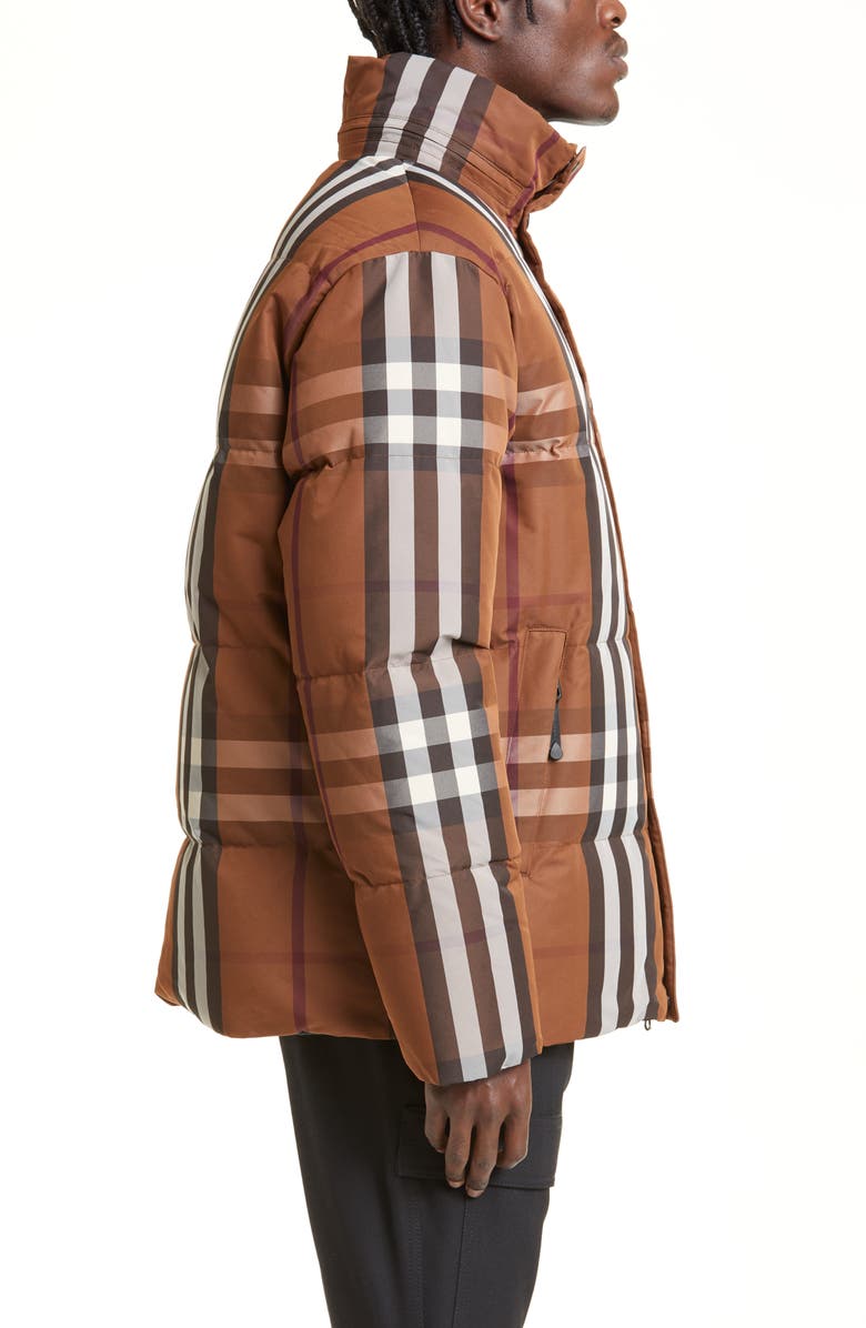 Burberry Digby Reversible Check Puffer Jacket, Alternate, color, 