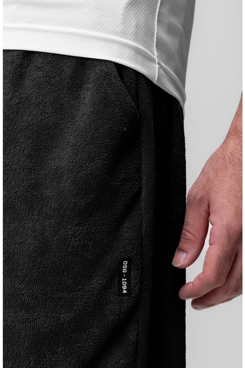 Towel Terry Relaxed Short, Alternate, color, Black