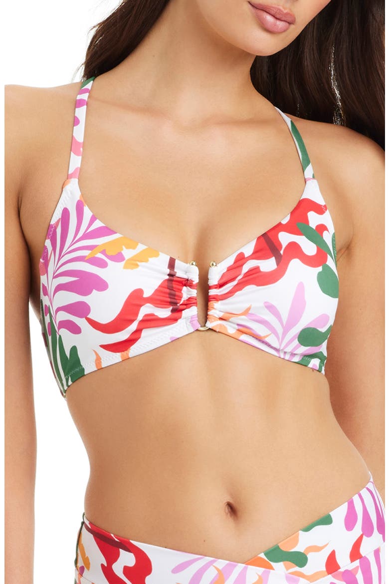 Abstract Print Bikini Top, Main, color, WHITE MULTI