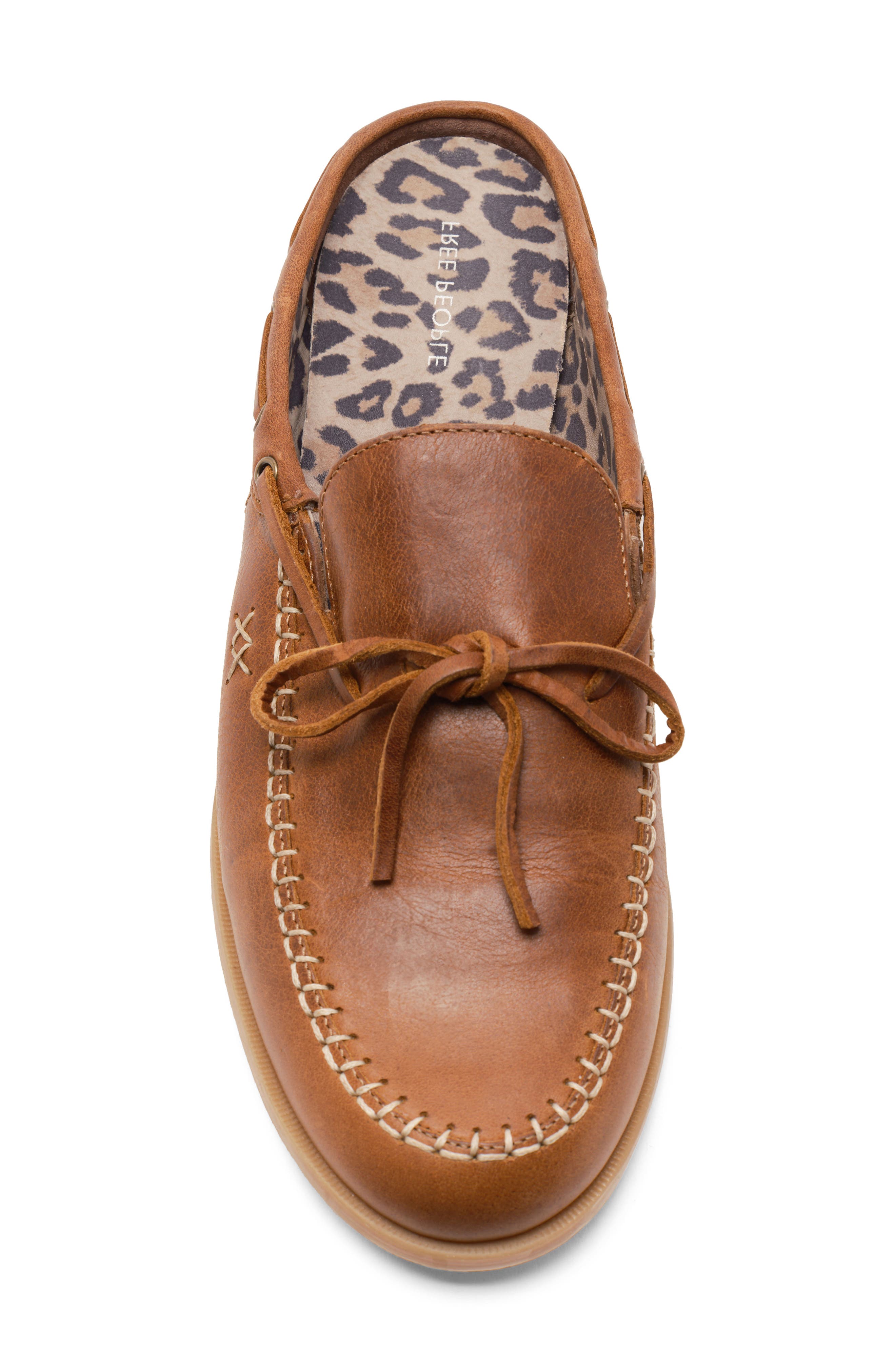 Free People Seas the Day Loafer Mule, Alternate, color, Luggage