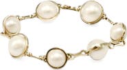 Leslie Paige Cultured Pearl Bezel Bracelet