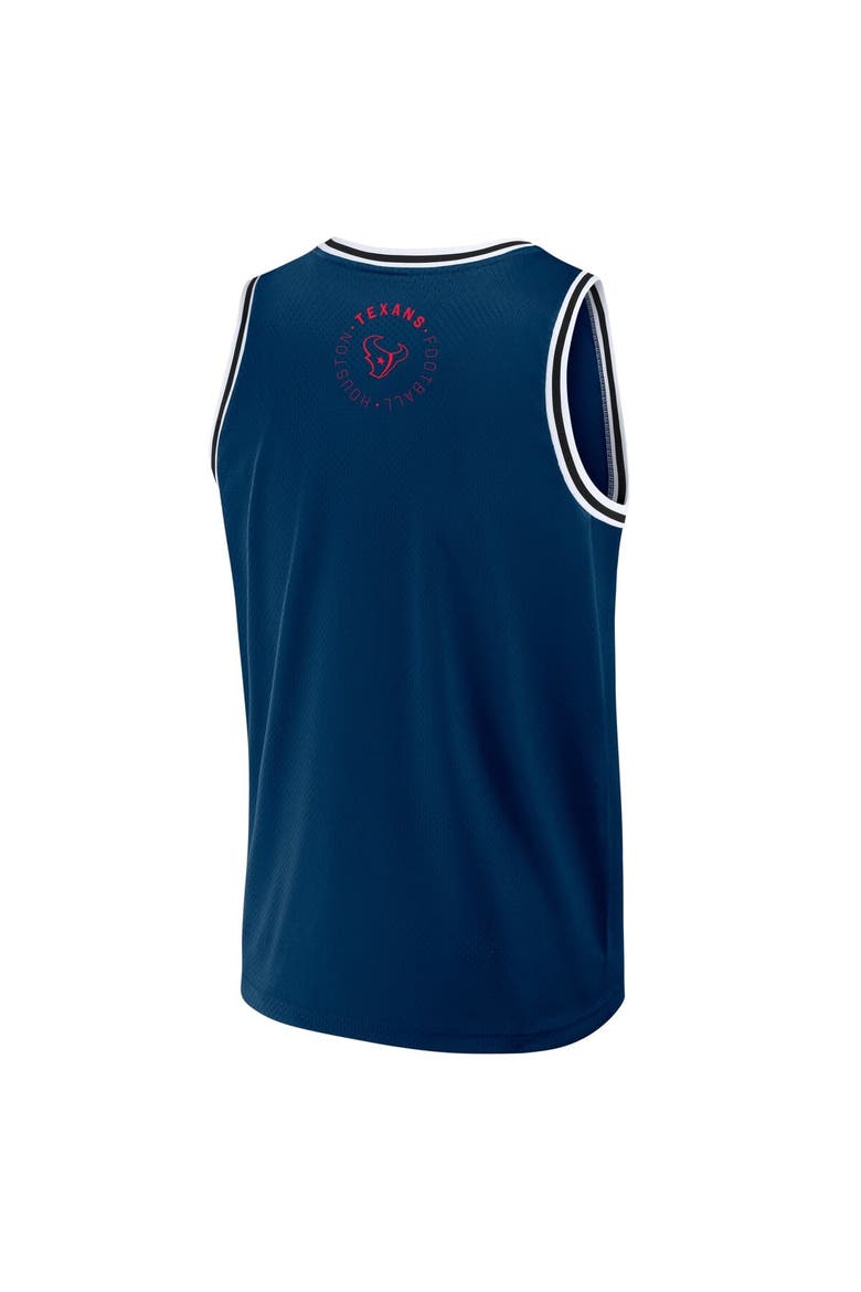 Men's Fanatics Navy Houston Texans Elements Future Ground Jersey Tank Top, Alternate, color, Navy