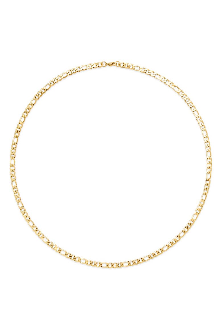 Men's Figaro Chain Necklace, Alternate, color, GOLD