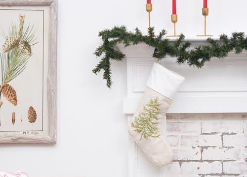 C & F Home C&f Home 14" X 19" Winter Garden Christmas Tree Hanging Beige Stocking In Neutral