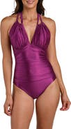 La Blanca Earth High Neck One-Piece Swimsuit