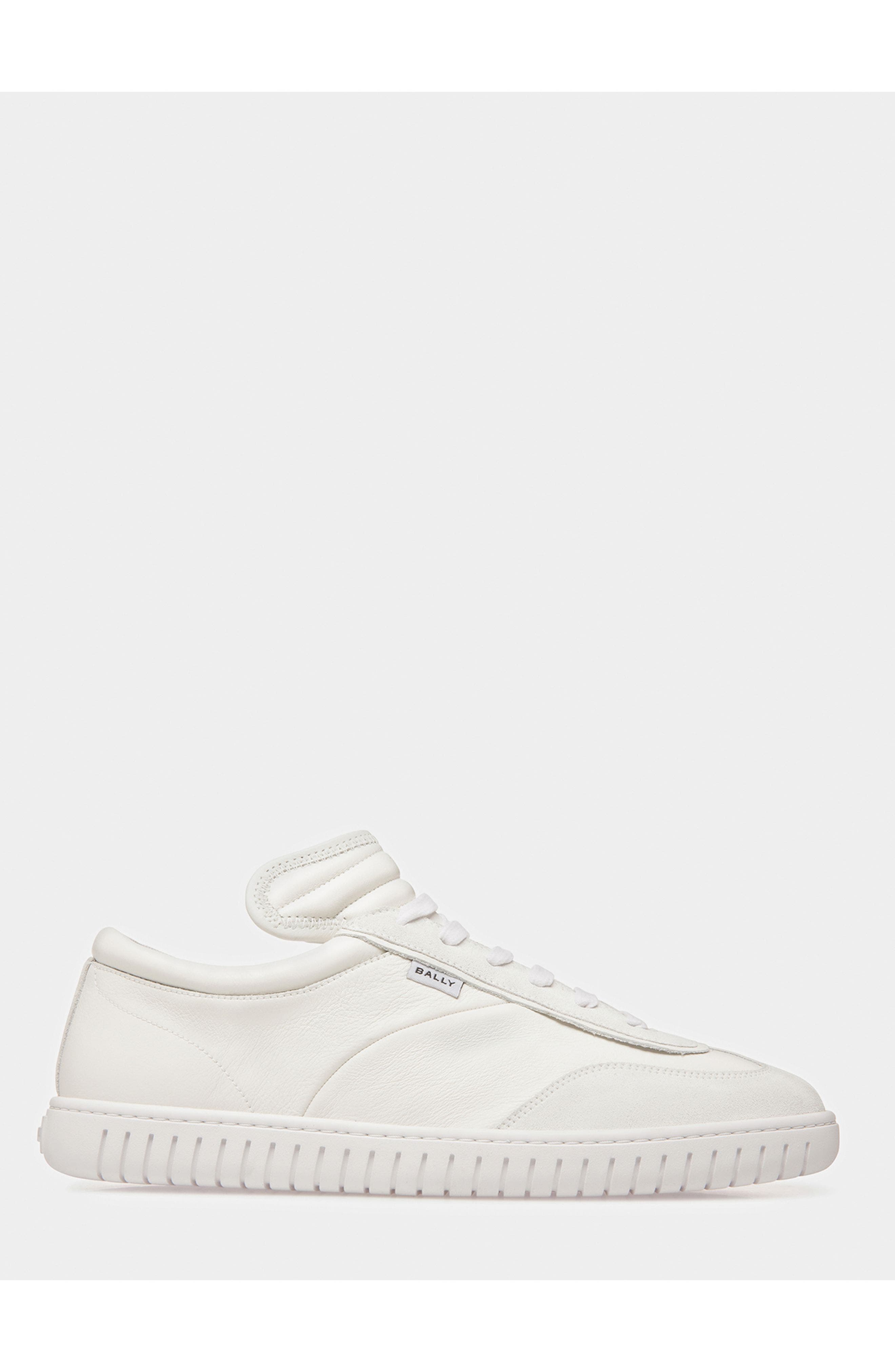 Bally Player Sneakers In Calf Leather, Main, color, White