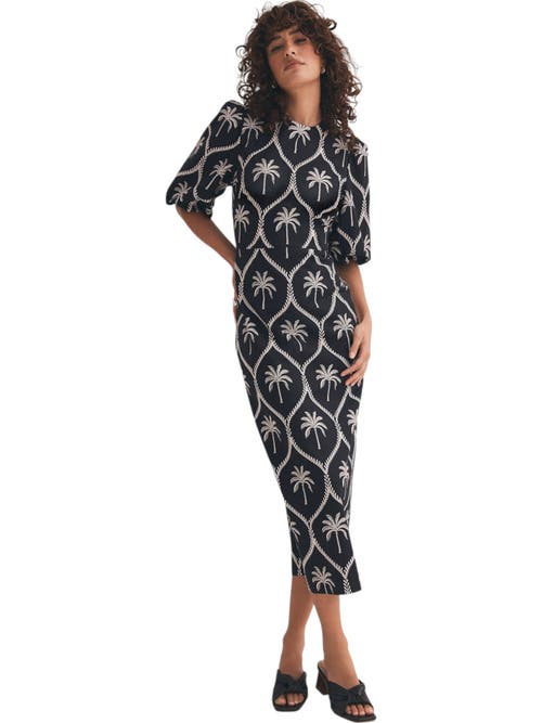 MINT VELVET MINT VELVET PALM PRINTED DRESS