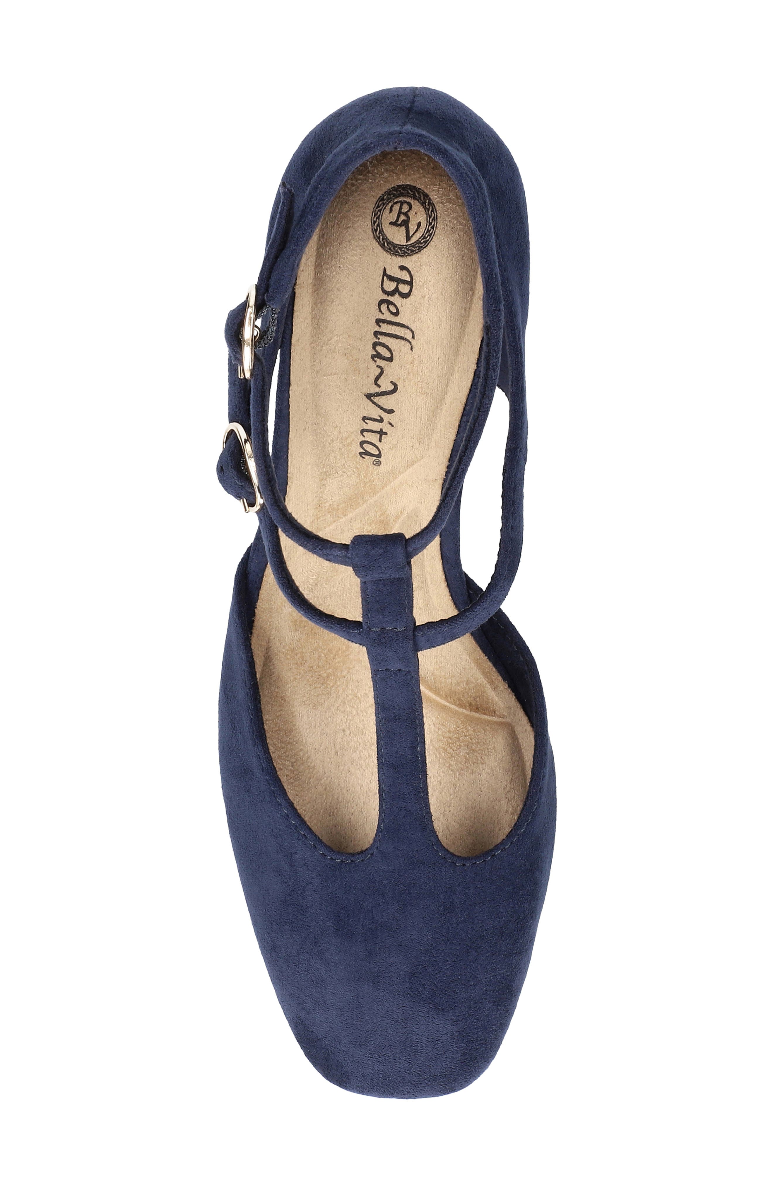 Harpswell Ankle Strap Pump, Alternate, color, NAVY SUEDE