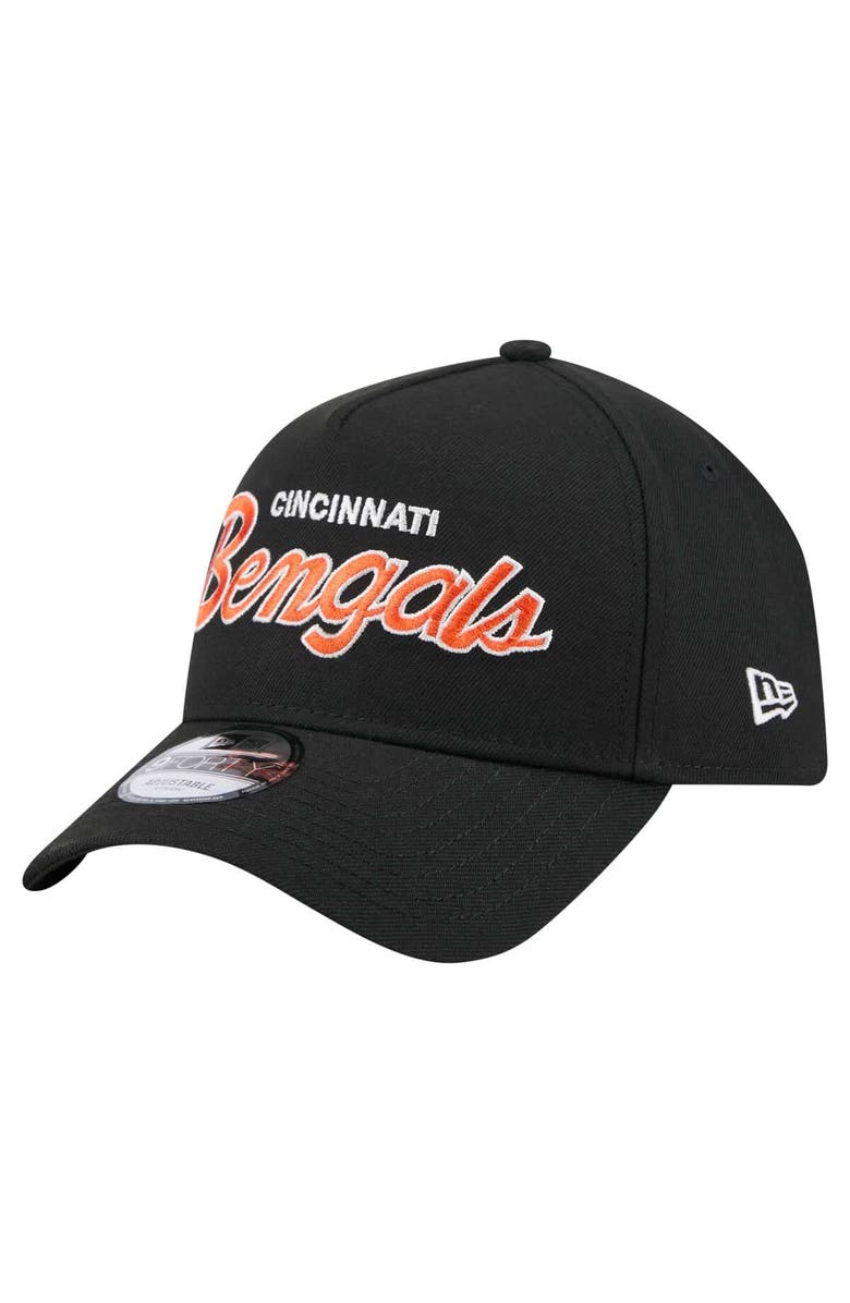 New Era Men's New Era Black Cincinnati Bengals Smith 9FORTY Adjustable hat, Alternate, color,