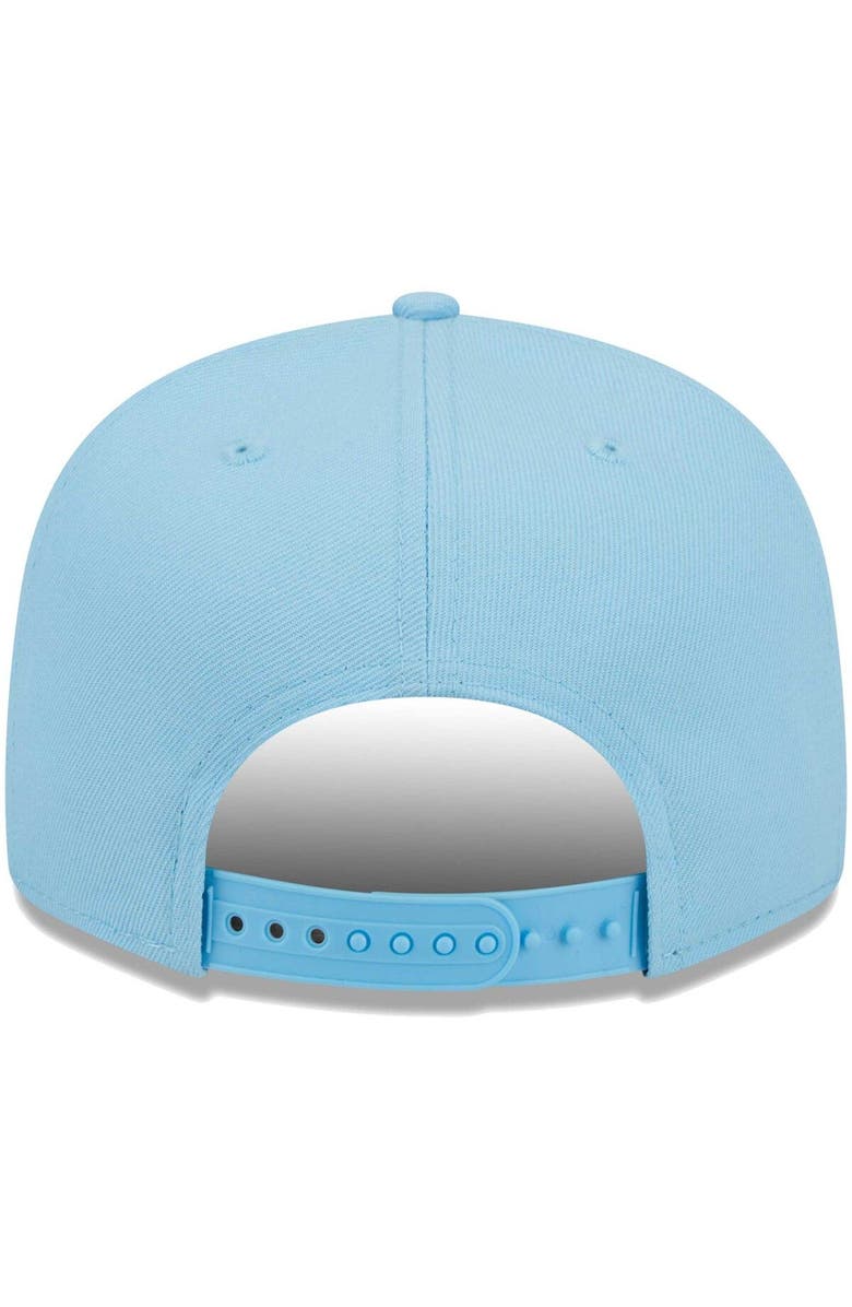 New Era Men's New Era Powder Blue Los Angeles Chargers Color Pack Brights 9FIFTY Snapback Hat, Alternate, color, 