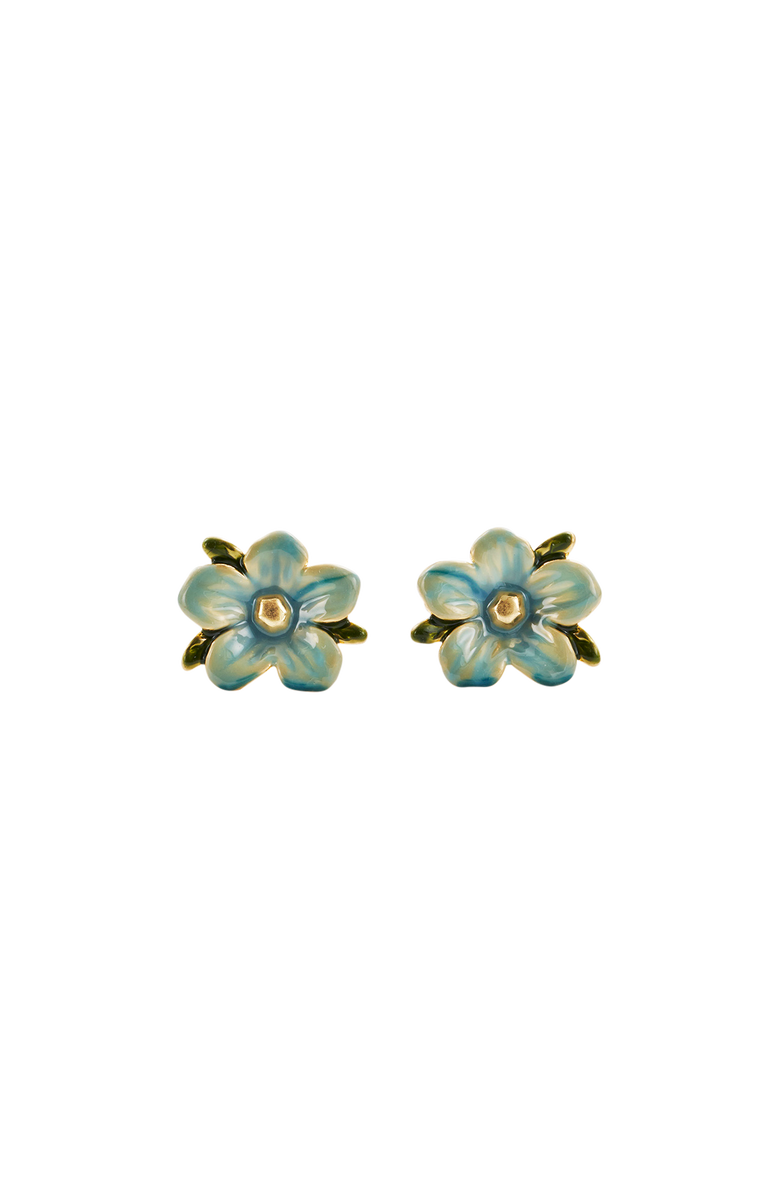 Fable England Forget Me Not Flora Stud Earrings, Main, color, Gold
