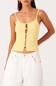 SNDYS Odessa Bead Lined Rib Camisole