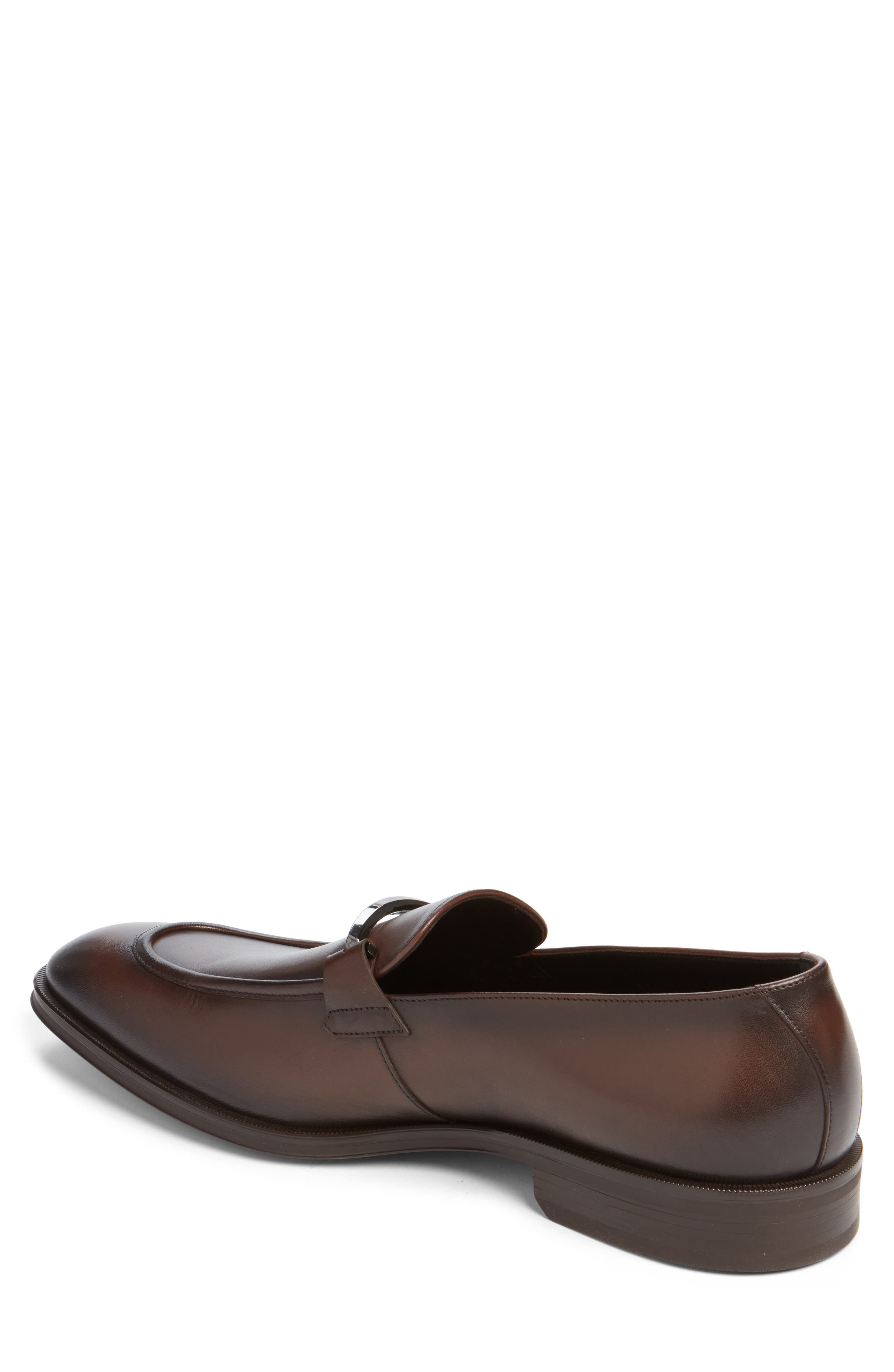 Teylor Bit Loafer, Alternate, color, DARK BROWN