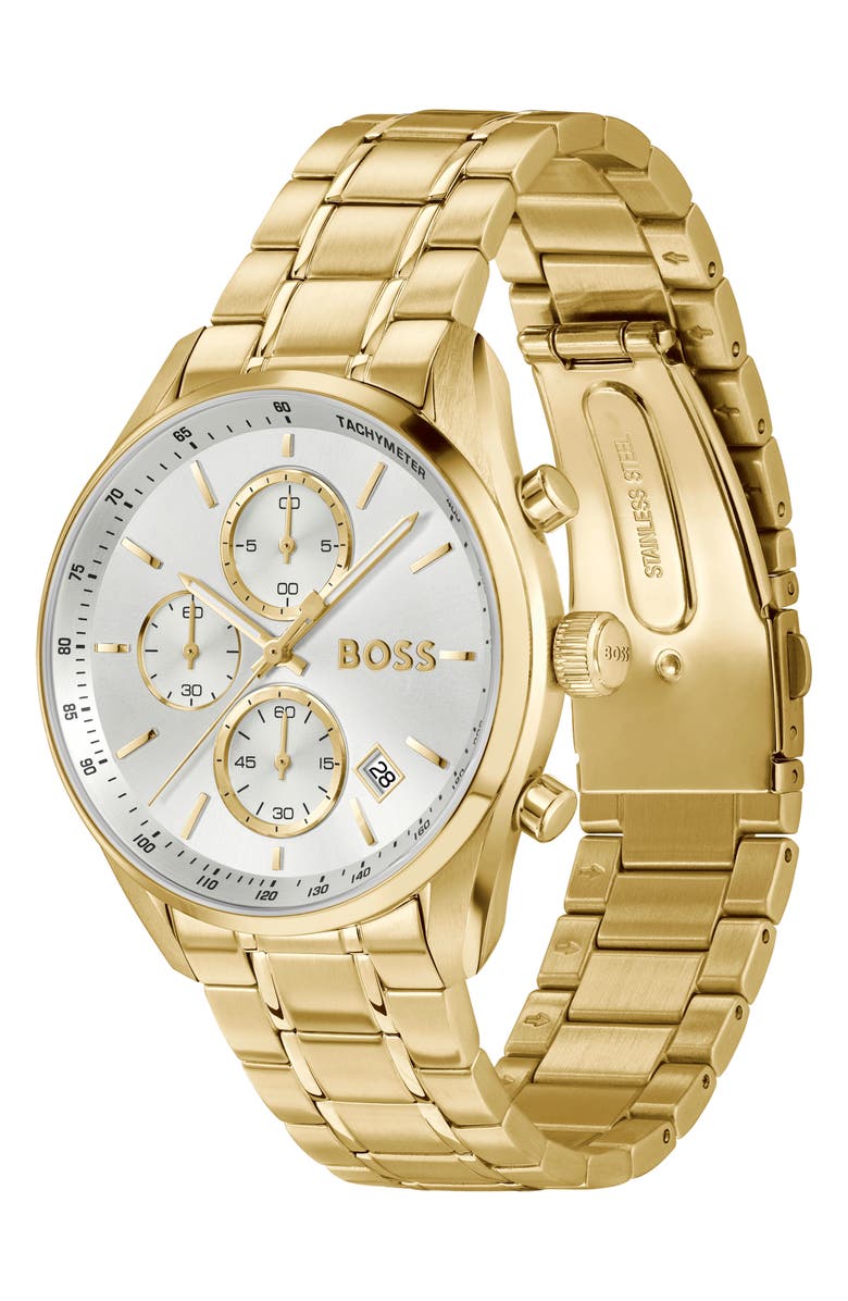 BOSS Grand Prix Chronograph Bracelet Watch, 40mm, Alternate, color, 