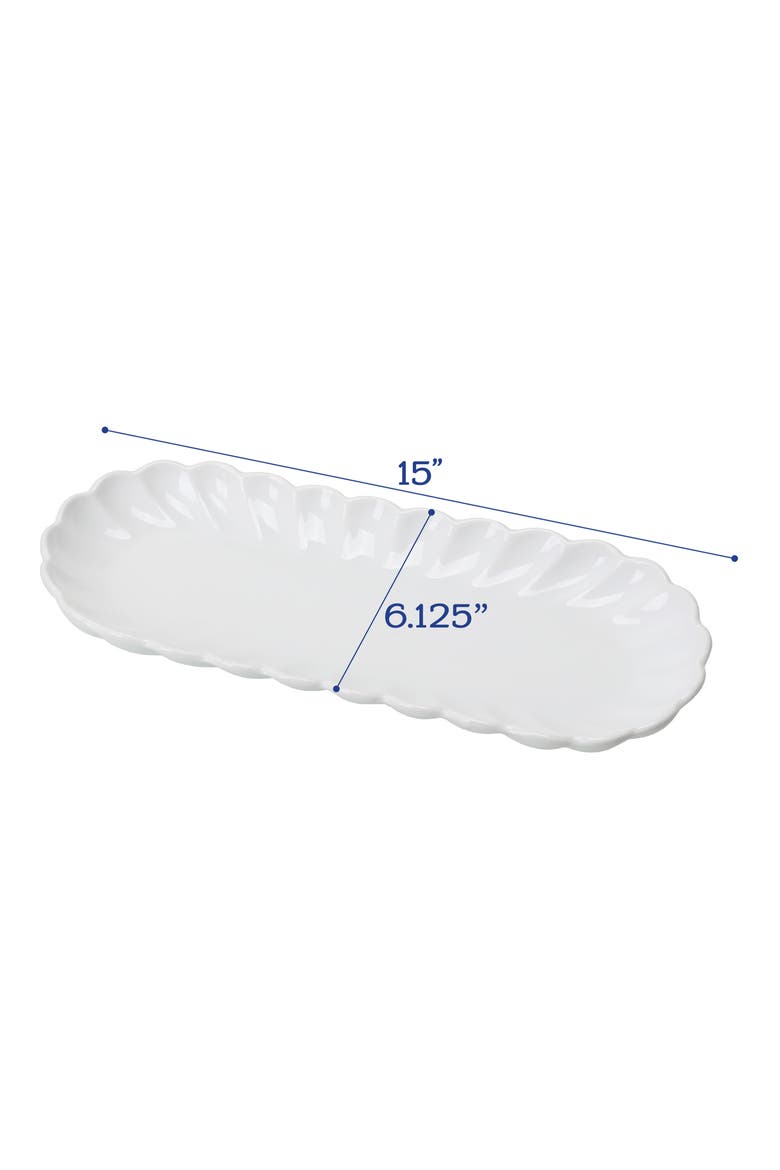 Petal 2-Piece Serving Dishes, Alternate, color, WHITE