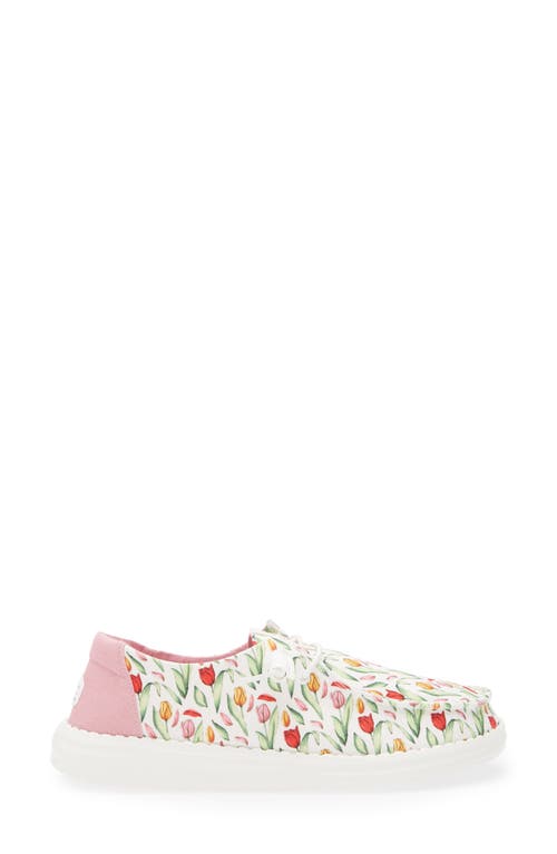 Hey Dude Wendy Tulip Sneaker In Tulip/pink