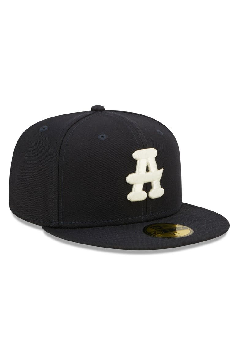 Men's New Era Navy Gwinnett Stripers Black Crackers Theme Night 59FIFTY Fitted Hat, Alternate, color, Navy