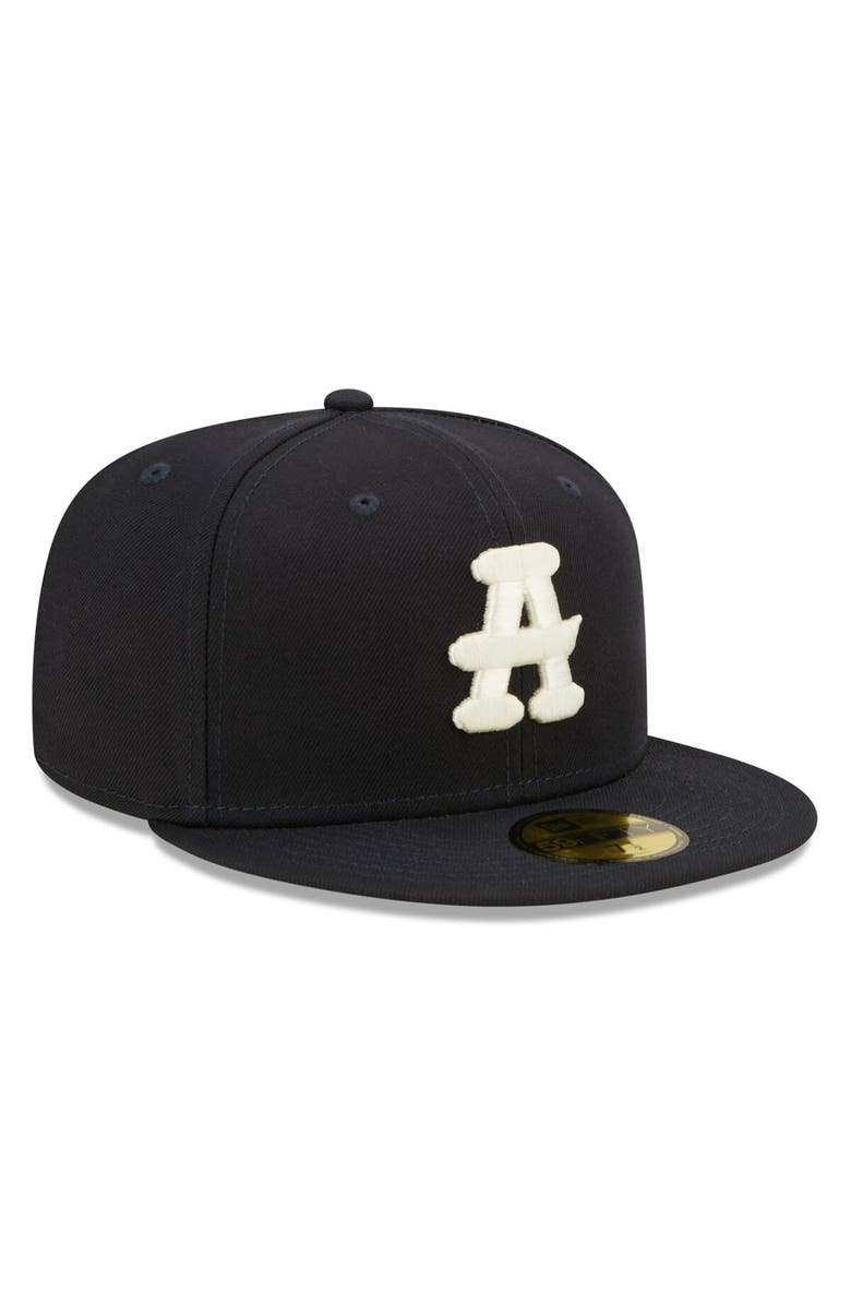 New Era Men's New Era Navy Gwinnett Stripers Black Crackers Theme Night 59FIFTY Fitted Hat, Alternate, color,