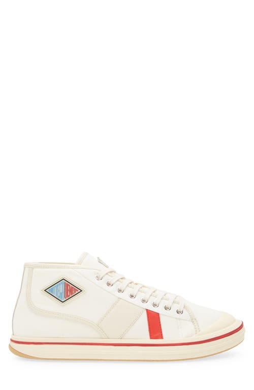 Bottega Veneta Men's Eliot Mid-top Sneakers In Neutral