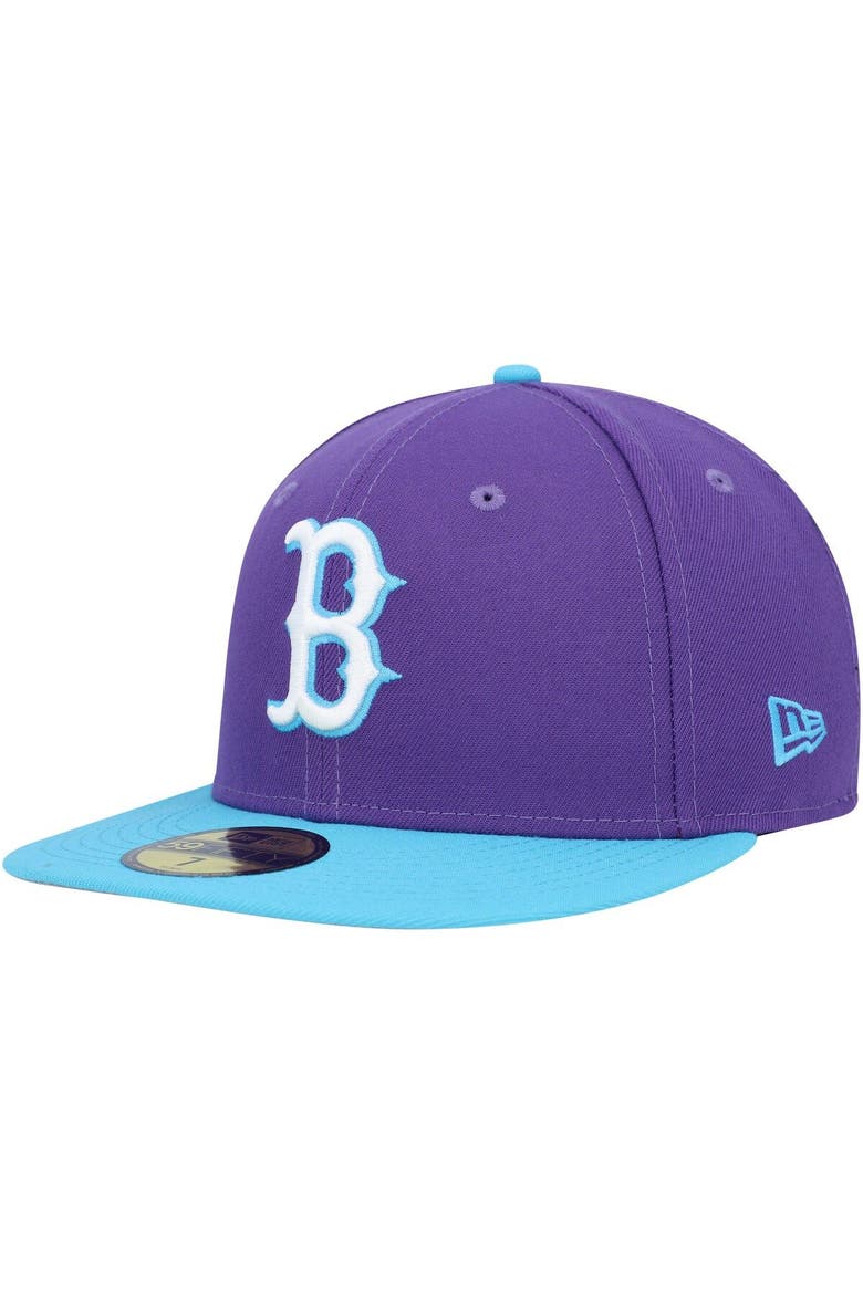 Men's New Era Purple Boston Red Sox Vice 59FIFTY Fitted Hat, Alternate, color, Purple