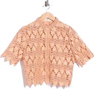 FRAME Lace Button-Up Shirt