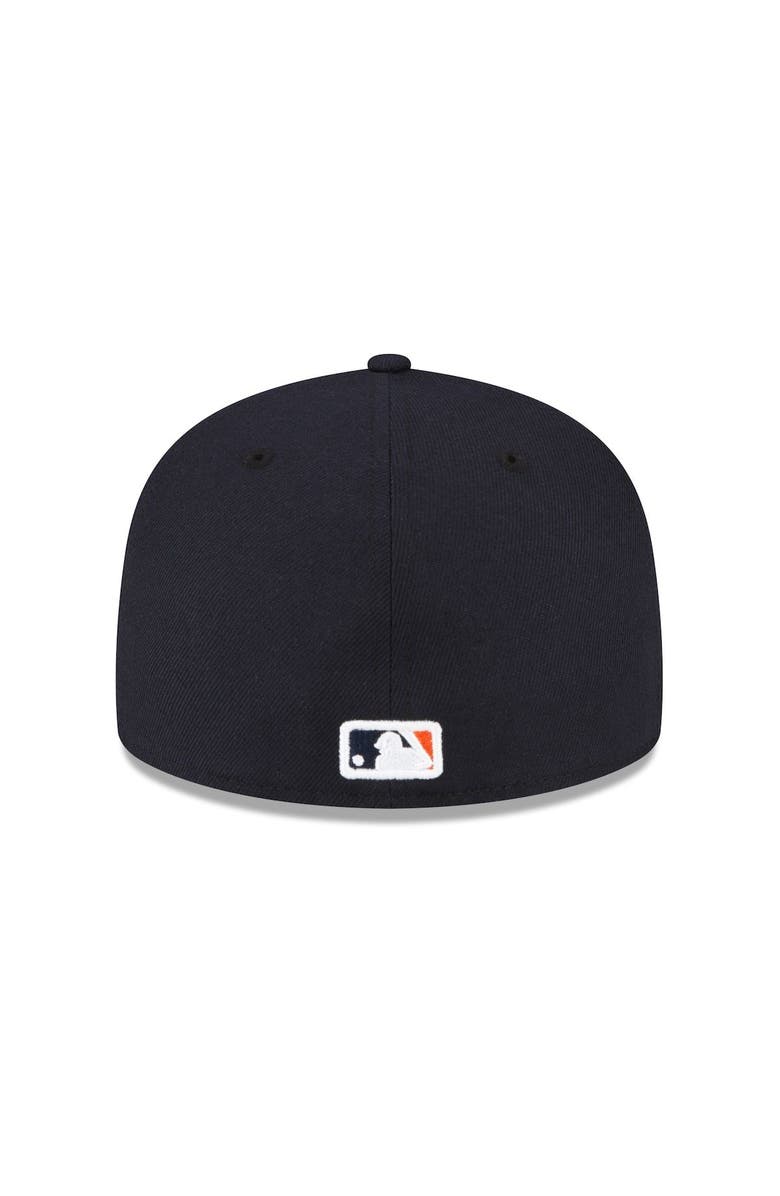 New Era Men's New Era Navy Houston Astros Throwback Authentic Collection 59FIFTY Fitted Hat, Alternate, color,