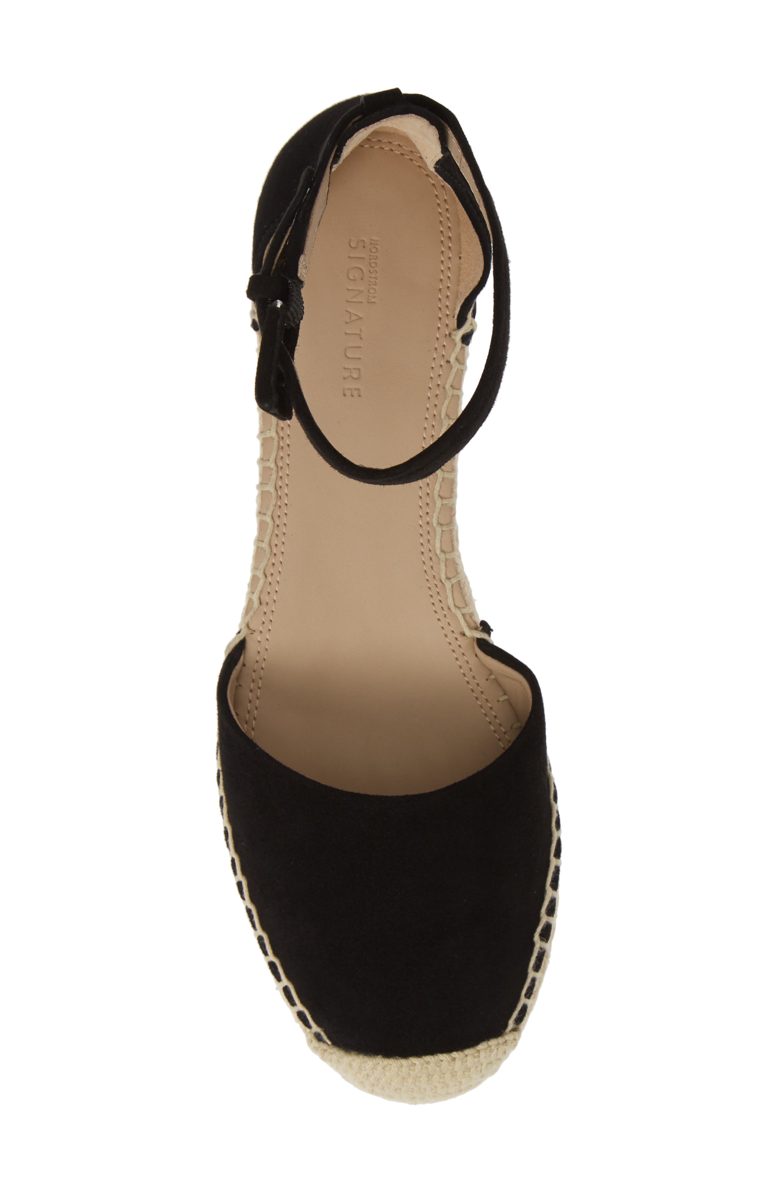 Rosi Flat Espadrille Sandal, Alternate, color, BLACK SUEDE