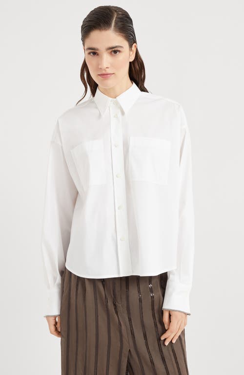 Brunello Cucinelli Monile Shirt Shirt And Blouse In White