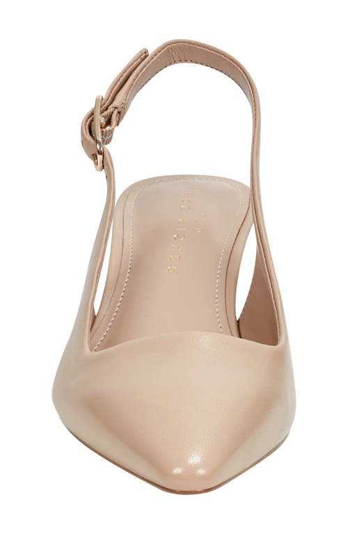Marc Fisher Ltd Kory Pointed Toe Kitten Heel Pump In Light Natural