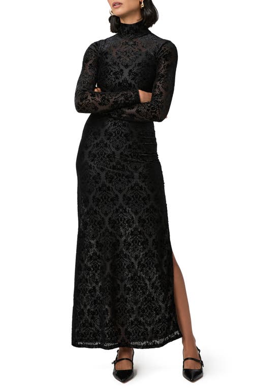 PAIGE PAIGE LUCCA VELVET LONG SLEEVE MAXI DRESS 