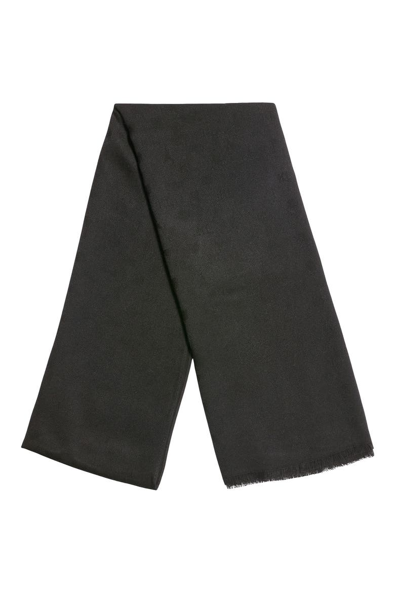 Karl Icon Pashmina, Alternate, color, BLACK