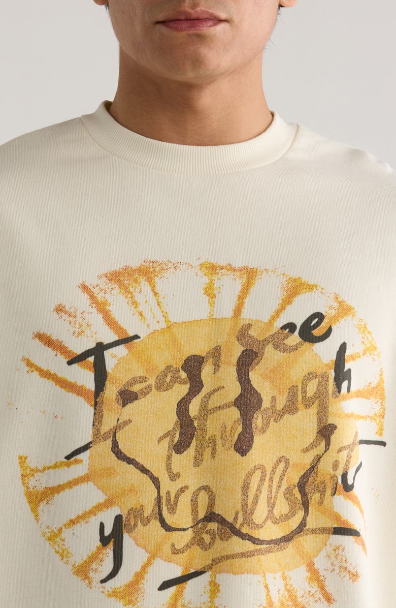 HONOR THE GIFT I Can See Long Sleeve Cotton Graphic T-Shirt, Alternate, color, White