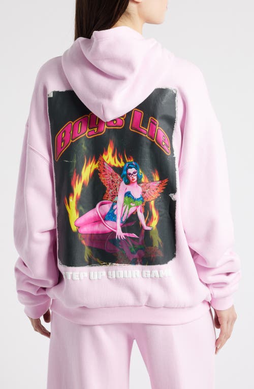 Boys Lie Breaking Point Harley Zip Hoodie In Pink