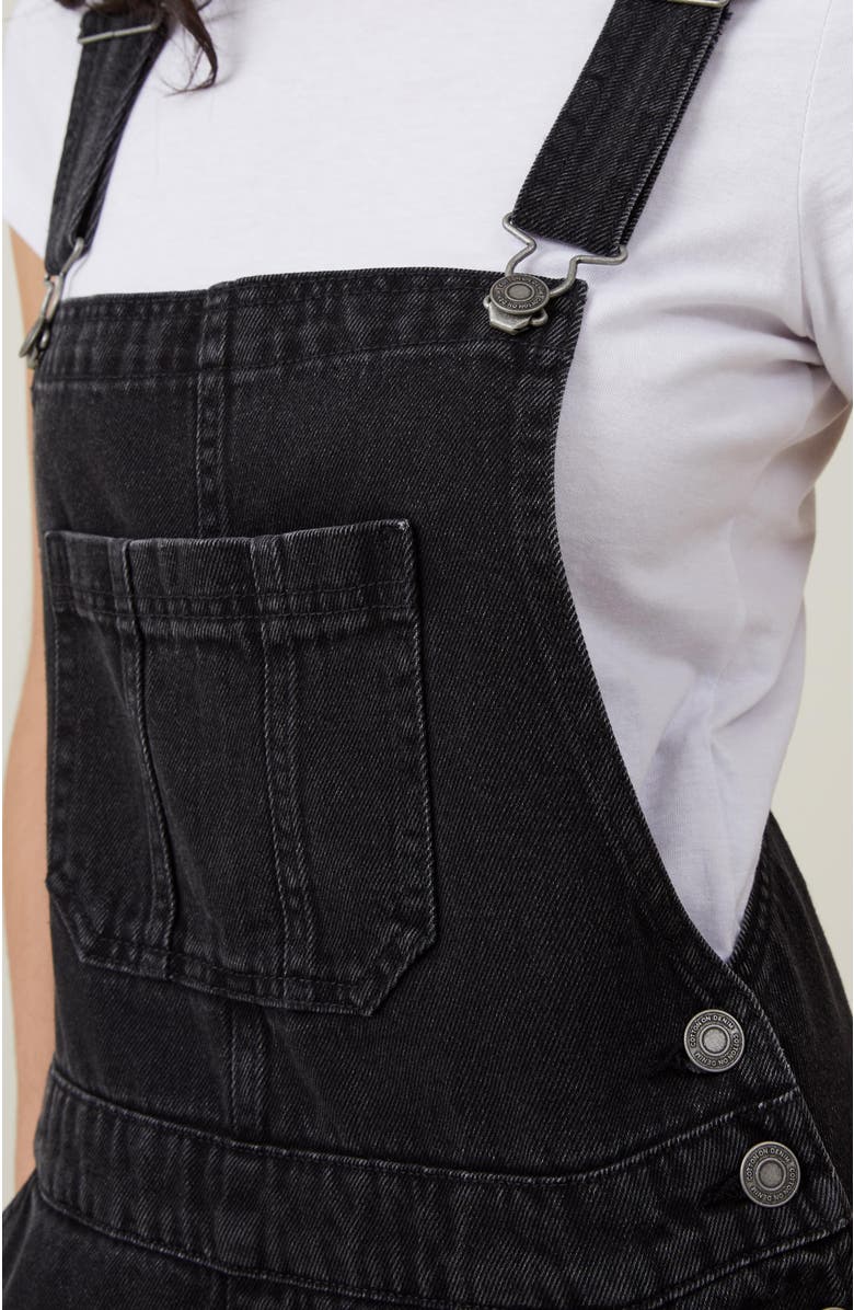 Cotton On Women's Short Denim Overall, Alternate, color,