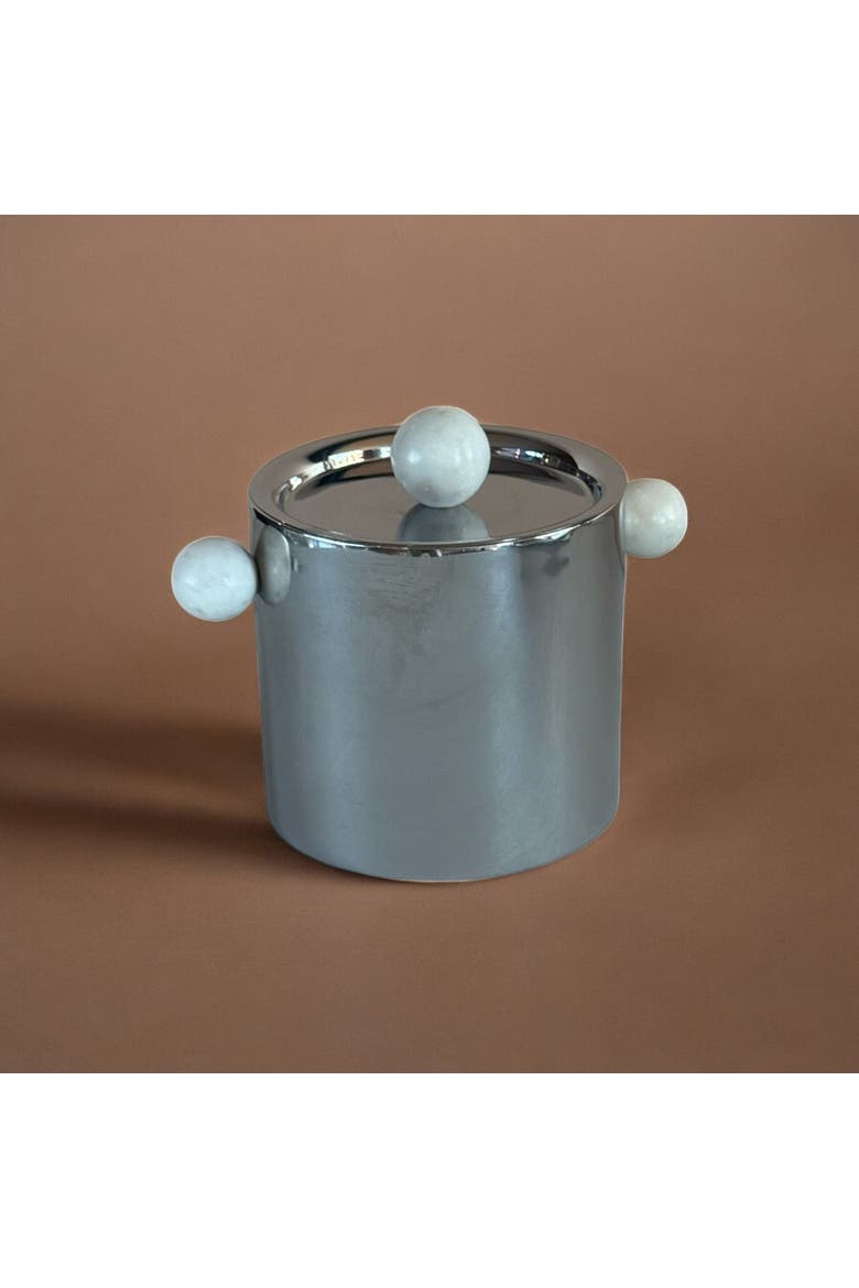 Kora Ice Bucket, Alternate, color, Silver