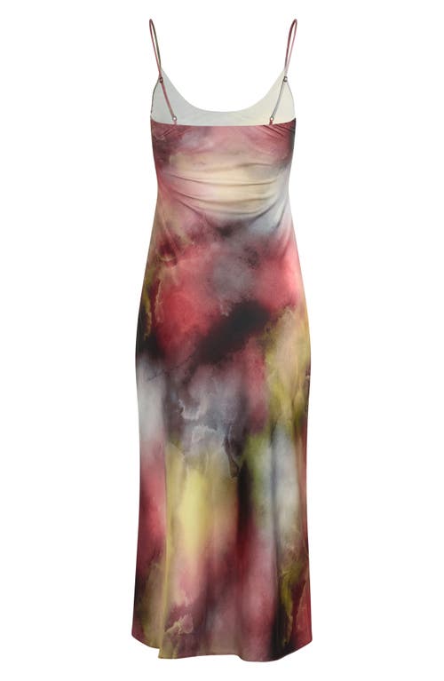 Favorite Daughter The Amber Abstract Print Midi Slipdress In Multi