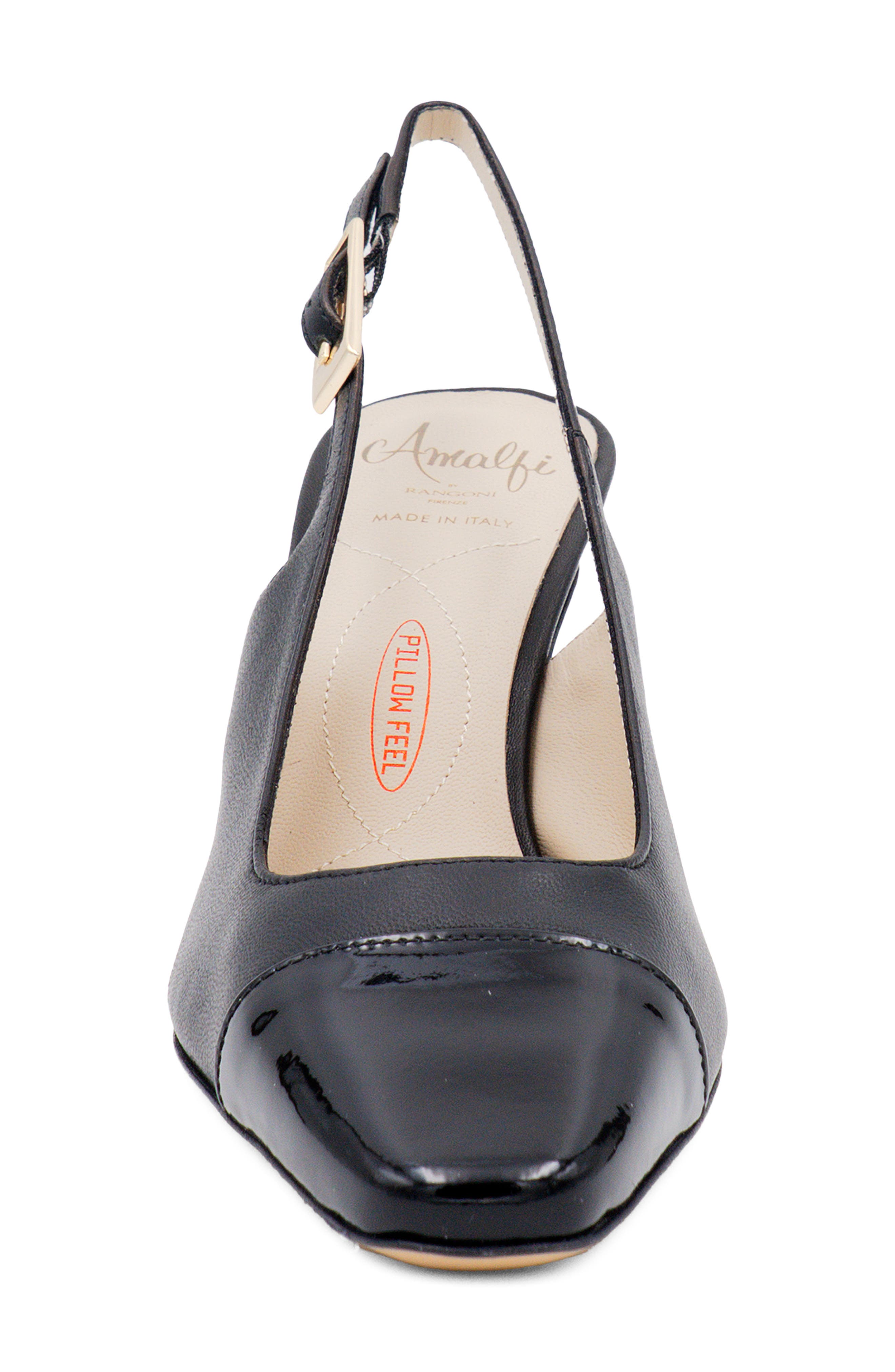 Amalfi by Rangoni Falasco Slingback Pump, Alternate, color, Black Parmasoft