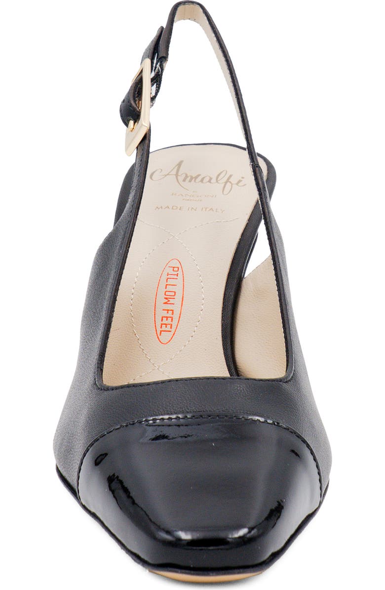 Amalfi by Rangoni Falasco Slingback Pump, Alternate, color, Black Parmasoft
