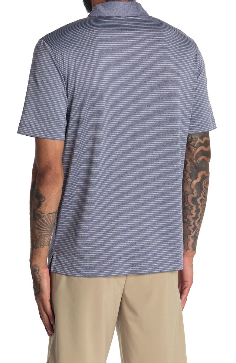 Callaway Golf<sup>®</sup> Callaway Golf Heather Micro Stripe Polo, Alternate, color, Navy Chambray Heather