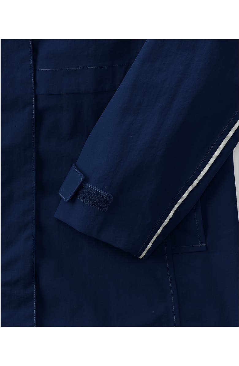 Lands' End Squall Hooded Waterproof Raincoat, Alternate, color, Deep Sea Navy