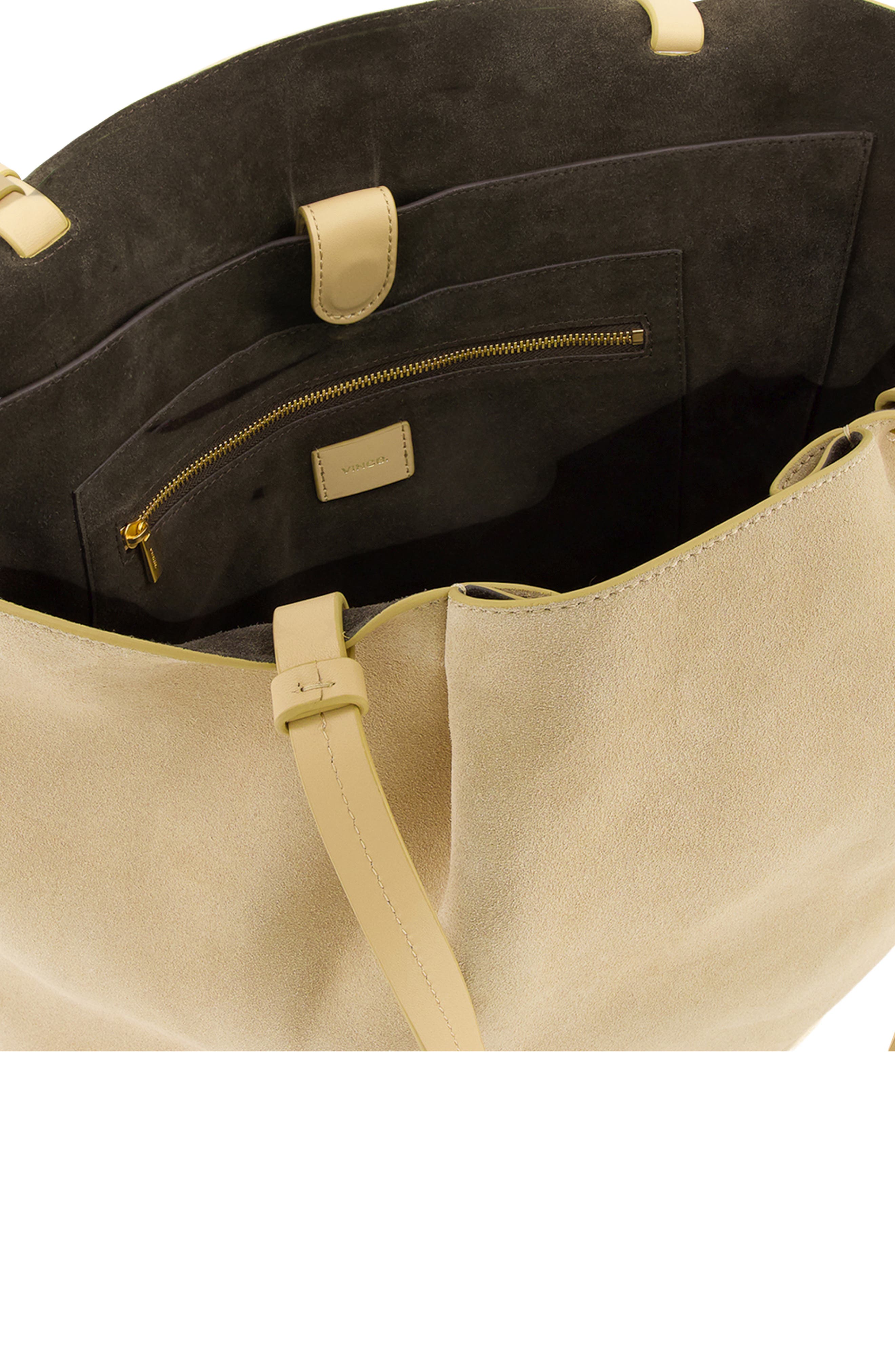 Vince Ava Leather Tote, Alternate, color, Maiz