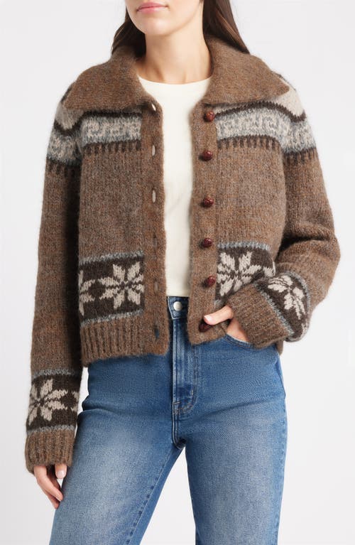 The Great . The Nordic Scholar Cardigan In Brown