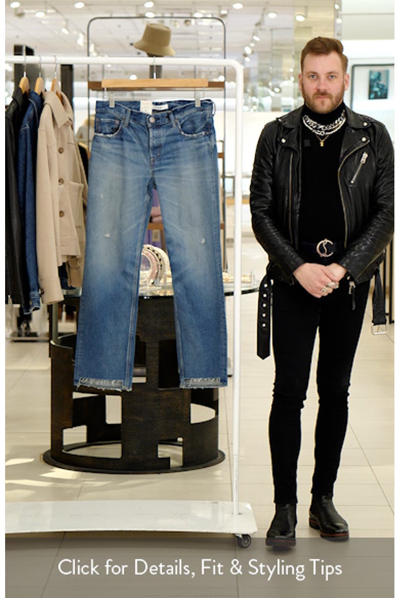 Bethpage Step Raw Hem Straight Leg Jeans video