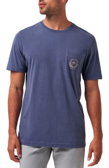 Travismathew Local Favorite Patch Pocket Graphic T-shirt In Blue