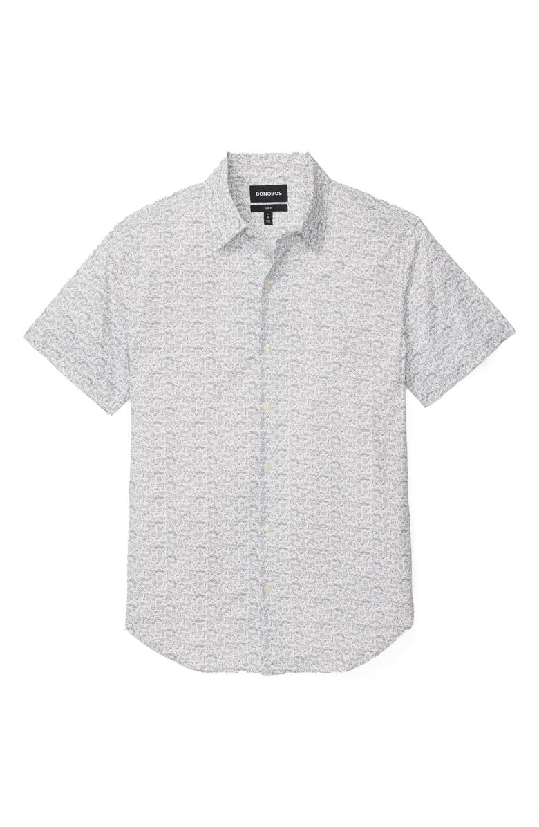 Bonobos Tech Performance Short Sleeve Button-Up Shirt, Alternate, color, 