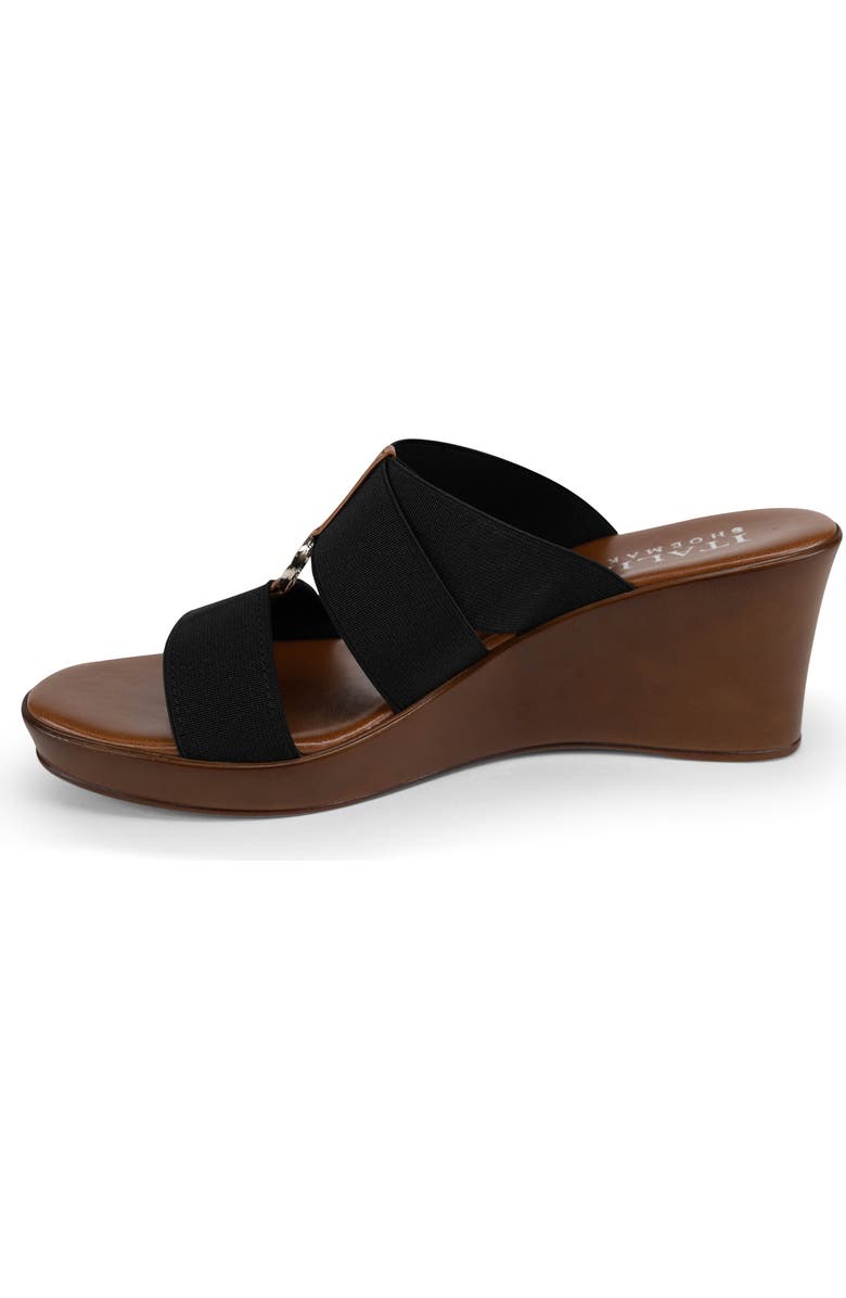 ITALIAN SHOEMAKERS Celsi Wedge Slide Sandal, Alternate, color, Black