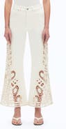 Bayeas High Waist Embroidered Wide Leg Jeans