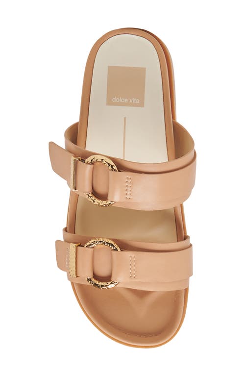Dolce Vita Soya Platform Sandal In Light Tan Leather